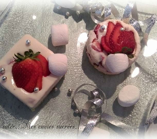 Gourmandises aux chamallows et fraises