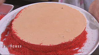 Goûter fête foraine : entremets chocolat, caramel, noisette