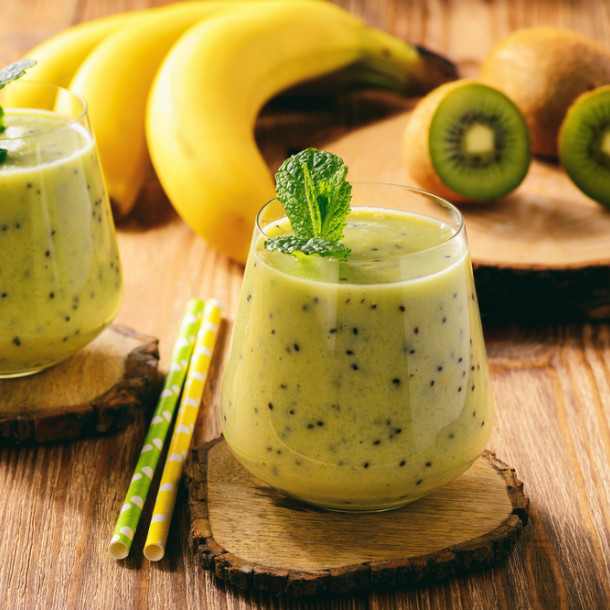 Granité au kiwi et à la banane