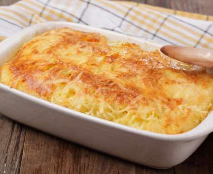 Gratin au chèvre et à la compote de pomme