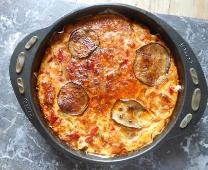 Gratin au fenouil et aubergines