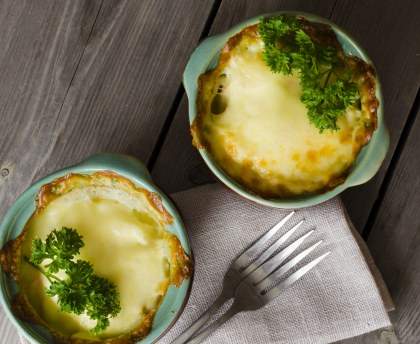 Gratin au poisson (restes)