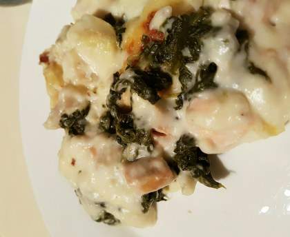 Gratin aux 2 poissons express