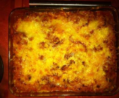 Gratin courge spaghetti au thon