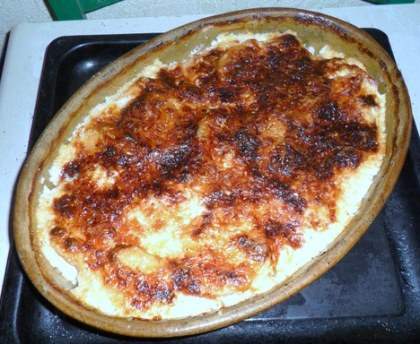 Gratin dauphinois au jambon et aux lardons