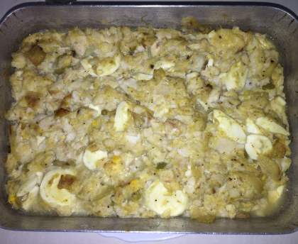 Gratin de cabillaud au curry
