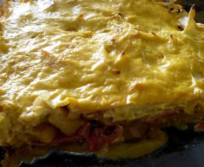 Gratin de chou blanc au curry