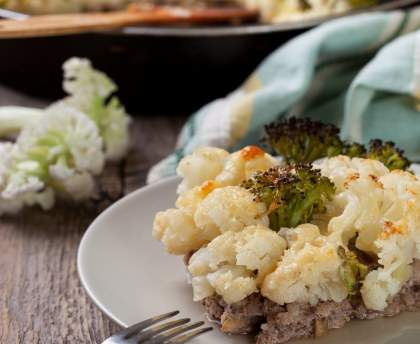 Gratin de chou-fleur à la viande