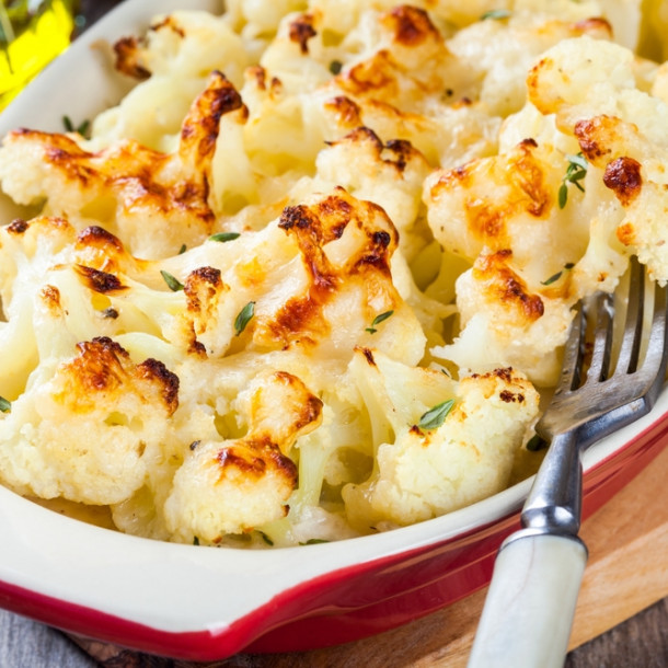 Gratin de chou-fleur aux œufs