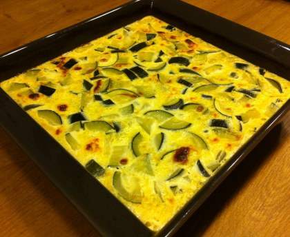 Gratin de courgettes à la cancoillotte à l'ail
