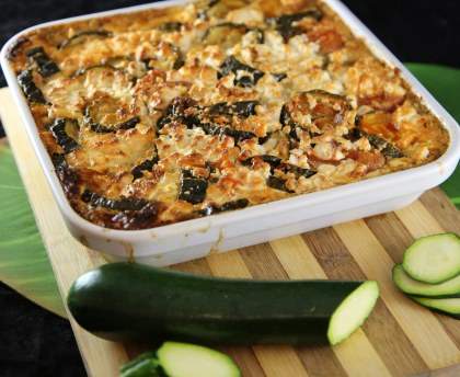 Gratin de courgettes à la grecque