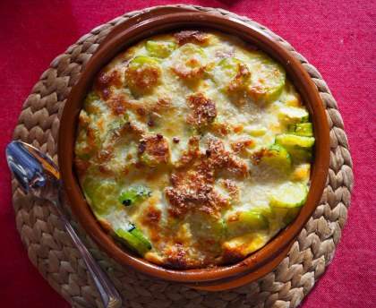 Gratin de courgettes au parmesan