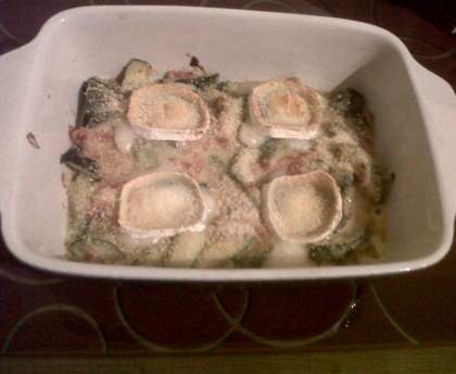 Gratin de courgettes et de chèvre facile