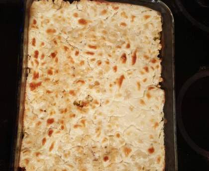 Gratin de crozets aux courgettes et au chèvre