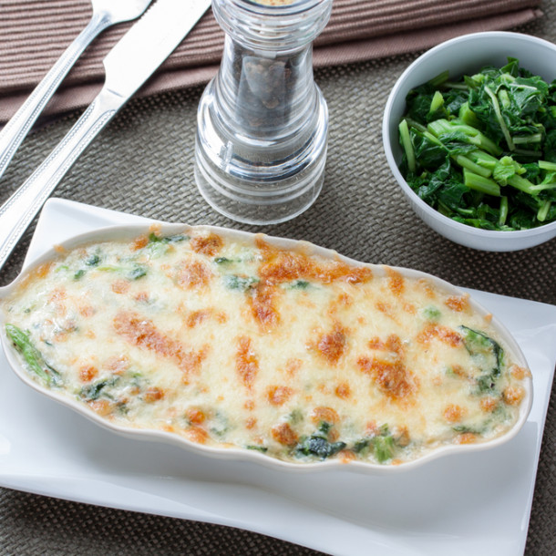 Gratin de fanes de radis