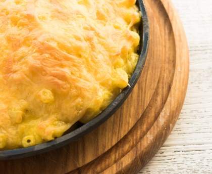 Gratin de macaronis au fromage