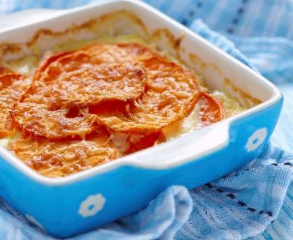 Gratin de panais et patate douce