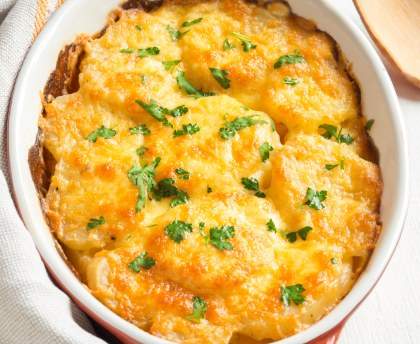 Gratin de patates douces et pommes de terre