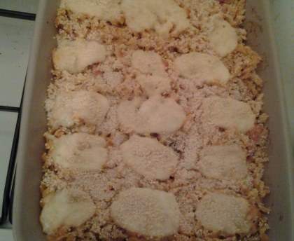 Gratin de pâtes au mascarpone facon carbonnara