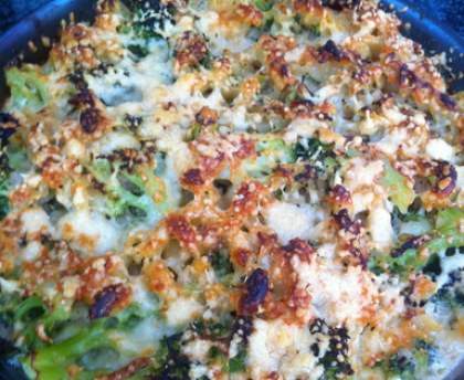 Gratin de pâtes, brocolis et thon