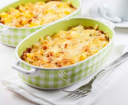 Gratin de pâtes moelleux, facile et pas cher
