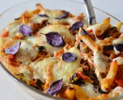 Gratin de penne aux légumes