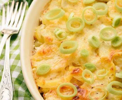 Gratin de poireaux à la béchamel 