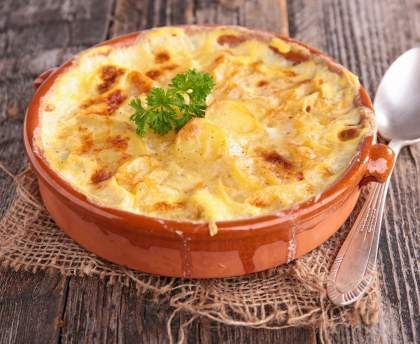 Gratin de pommes de terre au Mont d'or