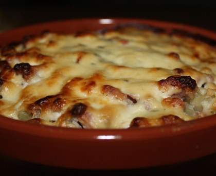 Gratin de pommes de terre au roquefort