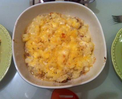 Gratin de pommes de terre au thon
