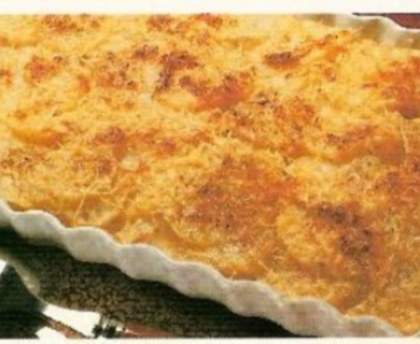 Gratin de pommes de terre aux filets de poisson