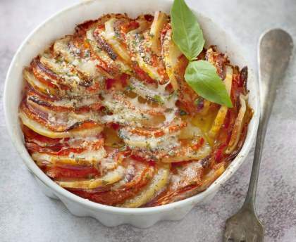 Gratin de pommes de terre et de tomates
