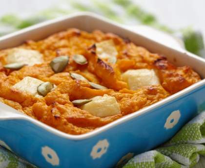 Gratin de pommes de terre et potiron