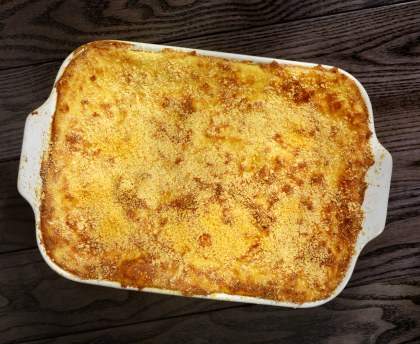 Gratin de purées de carotte et pomme de terre