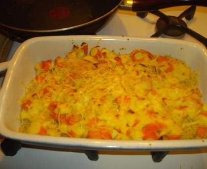 Gratin de quinoa au surimi