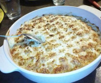 Gratin de ravioles au parmesan de Liza