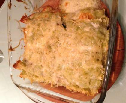 Gratin de ravioles aux 3 fromages