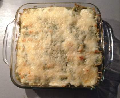 Gratin de ravioles aux poireaux de Carole et Jennifer