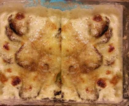 gratin de ravioles et courgettes