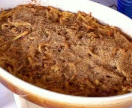 Gratin de spätzlés au munster