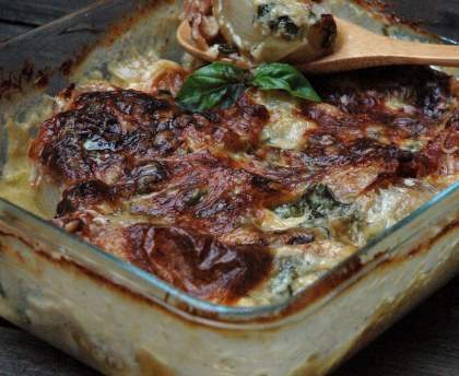 Gratin d'échalotes à l'italienne