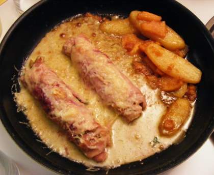 Gratin d'endives au jambon et à la moutarde