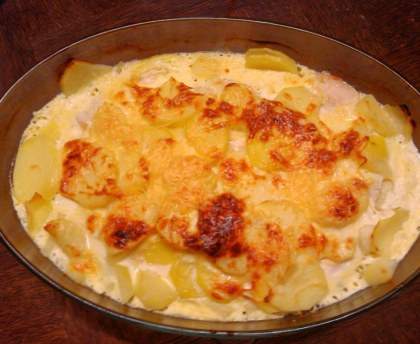 Gratin d'escalope de dinde