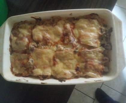 Gratin d'helianthi (ou topinambour) au fromage à raclette