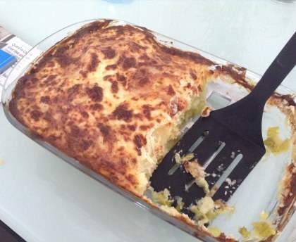 Gratin fondant aux pommes de terre et poireaux