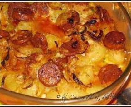 Gratin pommes de terre et chorizo