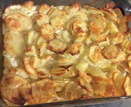 Gratin pour utiliser un reste de fondue savoyarde
