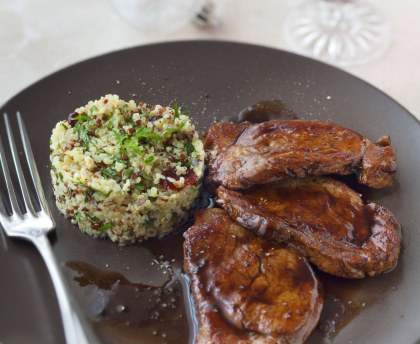Grenadin de veau au vinaigre balsamique et au miel