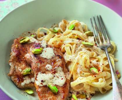 Grenadins de veau à la pistache