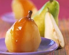 Guyot pochée et caramel au gingembre